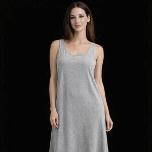 Elegant Gray Maxi Dress